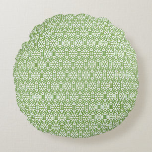 Round Pillow - Hexagon and Bars