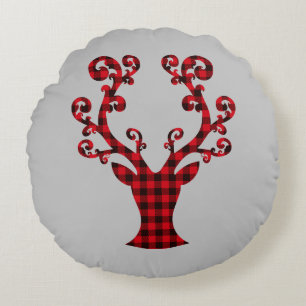 Round Pillow-Holiday Deer Pillow