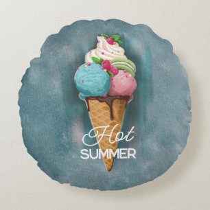 Round Pillow  Ice Cream