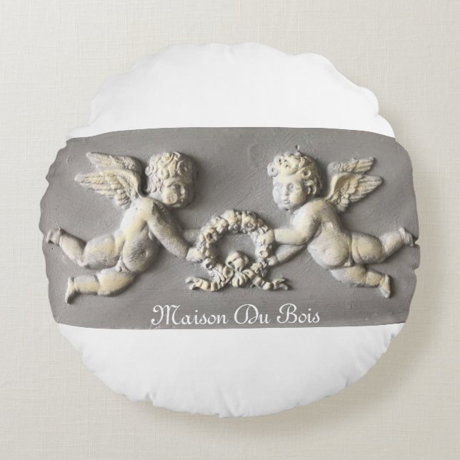 Round Pillow in our Cherub design (Front)