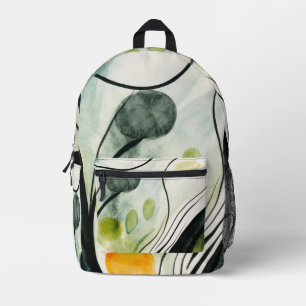 Round Pillow Printed Backpack