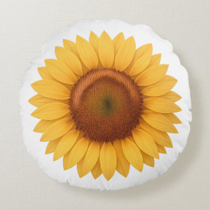 Round Pillow - Sunflower