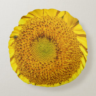 Round Pillow - Sunflower Centre