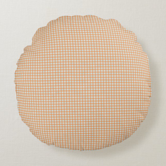 Round pillow with a small chequered pattern (Front)