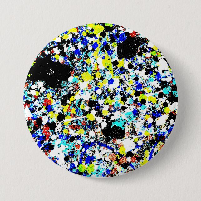 round pin 3in with abstract image (Front)