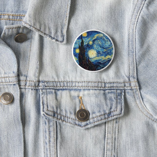 Round pin of Van Gogh's Starry Night (In Situ)