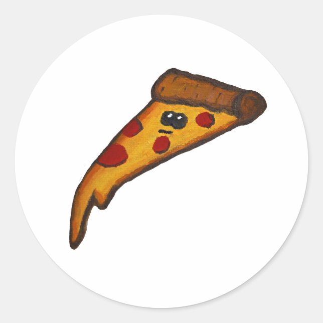 Round pizza sticker (Front)