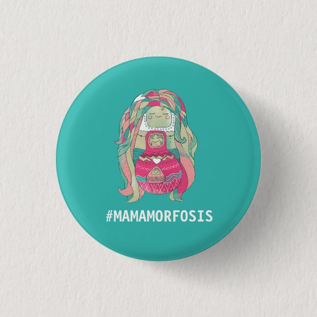 Round plate 3cm #mamamorfosis 1 inch round button (Front)