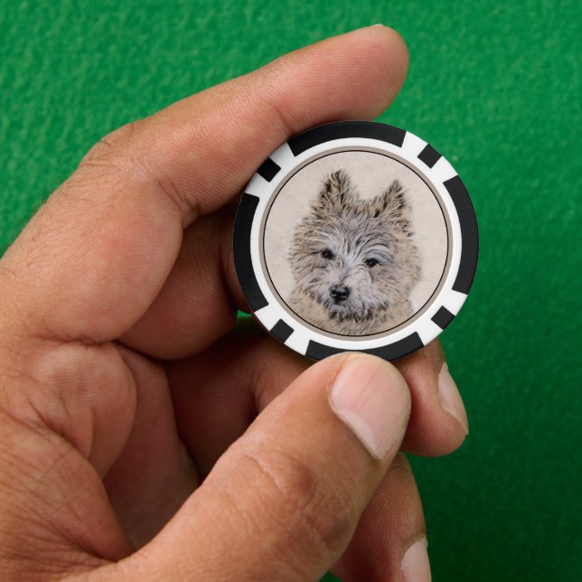 round poker chips (Hand)