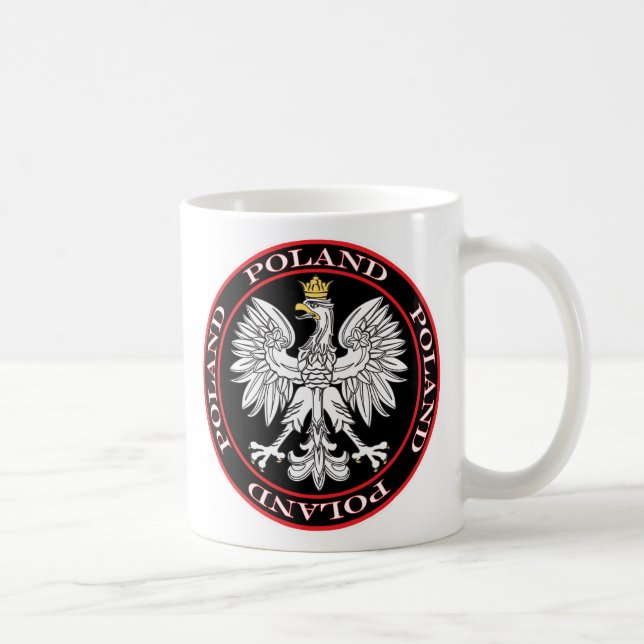 Round Polish Eagle Coffee Mug (Right)