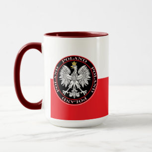 Round Polish Eagle Mug