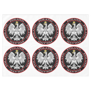 Round Polish Eagle Tablecloth