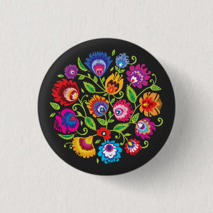 Round Polish folklore composition 1 Inch Round Button
