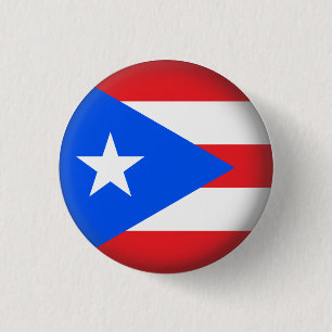 Round Puerto Rico 1 Inch Round Button