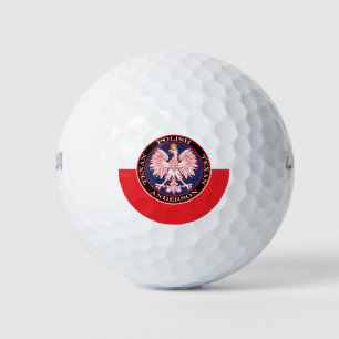 Round Red Polska Eagle Golf Balls