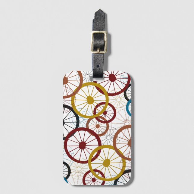 Round & Round Luggage Tag (Front Vertical)