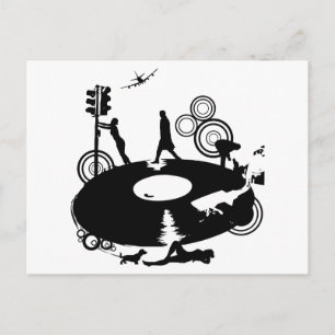 Round & Round Postcard