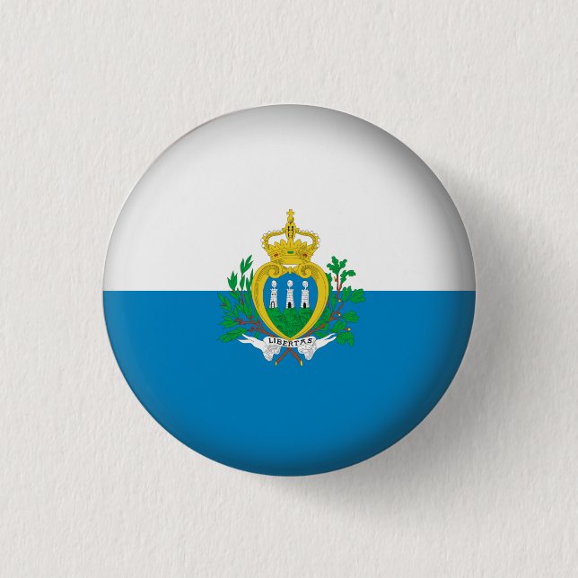 Round San Marino 1 Inch Round Button (Front)