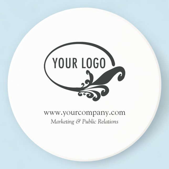Round Sandstone Coaster Company Logo Office Gift (MISOOK Round Sandstone Coaster with Logo)