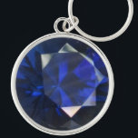 Round Sapphire Keychain<br><div class="desc">Round Sapphire Keychain</div>