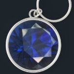 Round Sapphire Keychain<br><div class="desc">Round Sapphire Keychain</div>