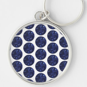 Round Sapphire Keychain