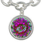 Round Silver Plated Charm