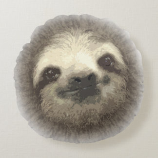 Round Sloth Pillow
