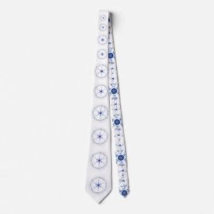 Round snowflake tie