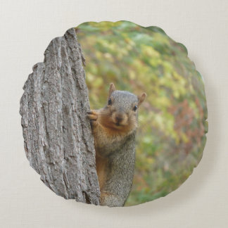 Round Squirrel Pillow