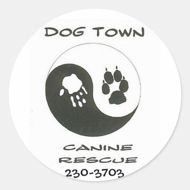 Round sticker (Front)