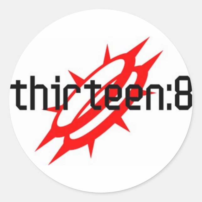 Round sticker (Front)