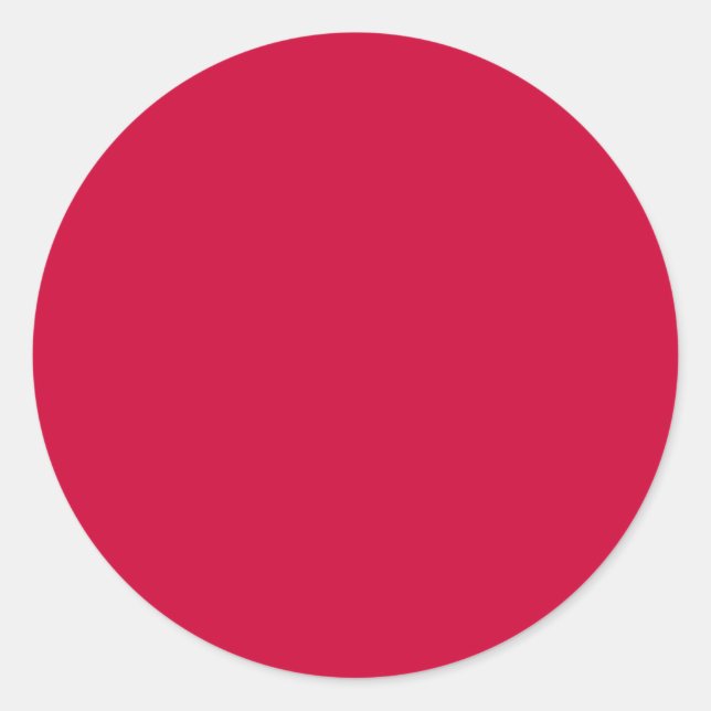 round Sticker, Solid Colour, Cranberry Classic Round Sticker (Front)