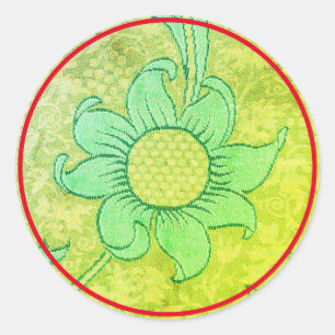ROUND Sticker William Morris TEXTILE DESIGN