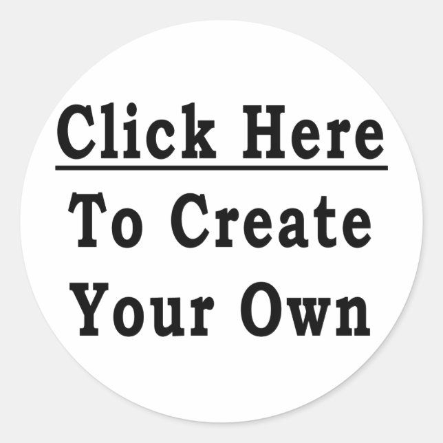 Round Stickers (Create Your Own) (Front)