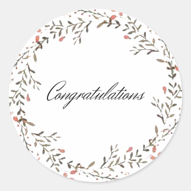 round stickers for happy events (Front)