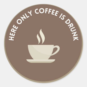 Round Stickers/Stickers with Fun Message Classic Round Sticker
