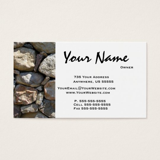 Round Stone Masonry Business Cards | Zazzle.ca Round Stone Masonry Business Cards | Zazzle.ca