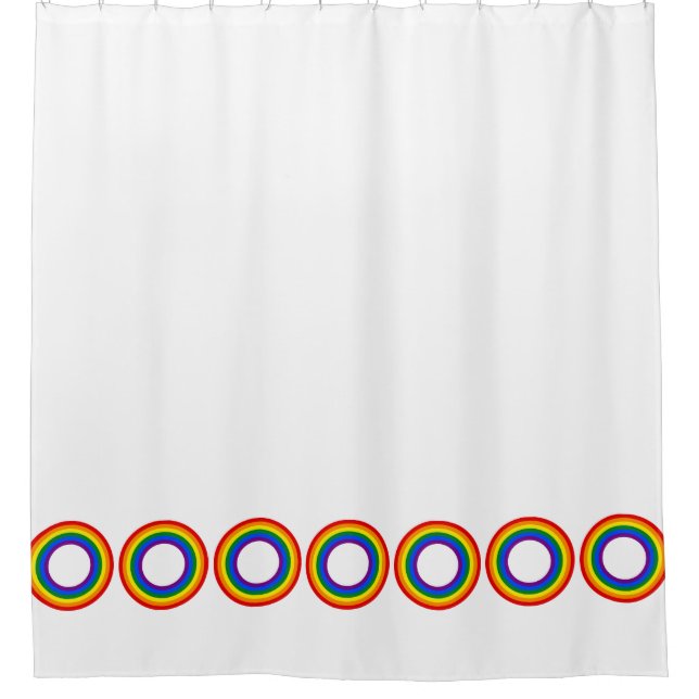 Round Stripes Frame Rainbow Flag Colours (Front)