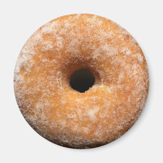 Round sugar-coated doughnut magnet