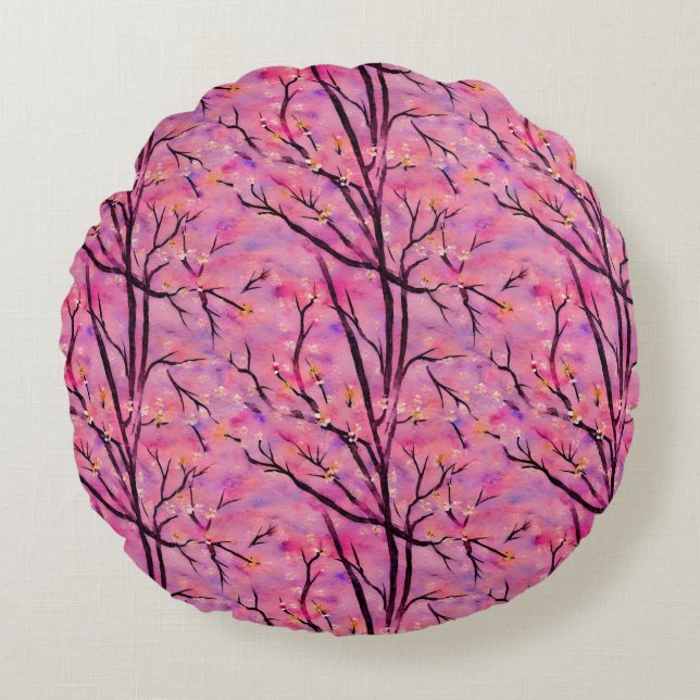 Round Throw Pillow (Front)