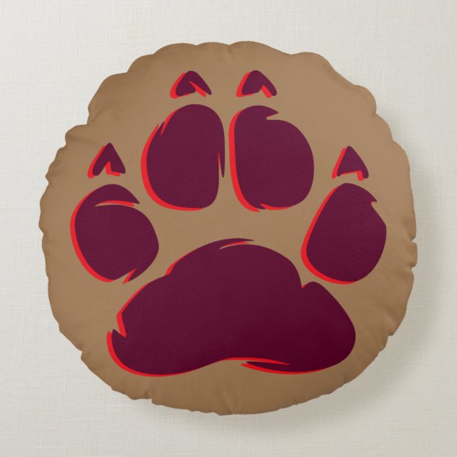 Round Throw Pillow (Front)