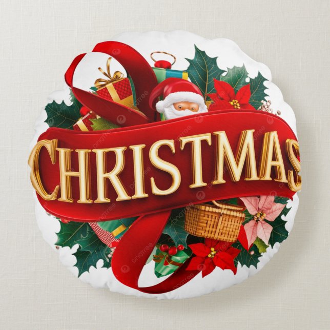 Round Throw Pillow (16") (Front)