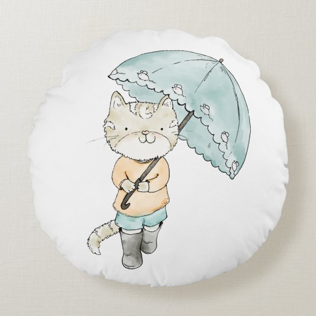 Round Throw Pillow (16") (Front)