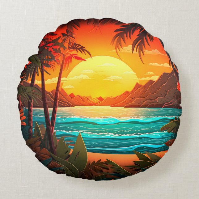  Round Throw Pillow (16") (Front)