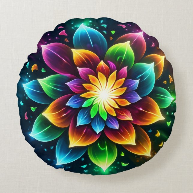 Round Throw Pillow (16") Zazzle pillows now come i (Front)