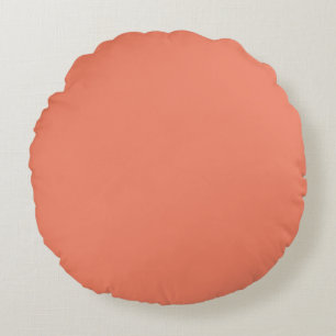 Round Throw Pillow Coral Accent Décor