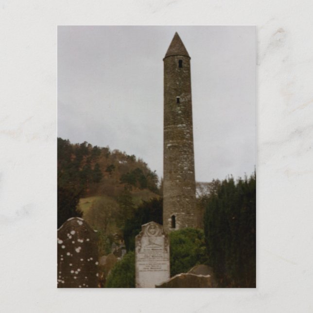 Round Tower, Glendalough, Co. Wicklow, Ireland Postcard (Front)