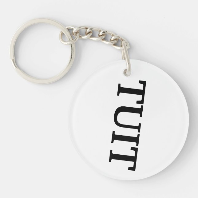 round TUIT Keychain (Front)