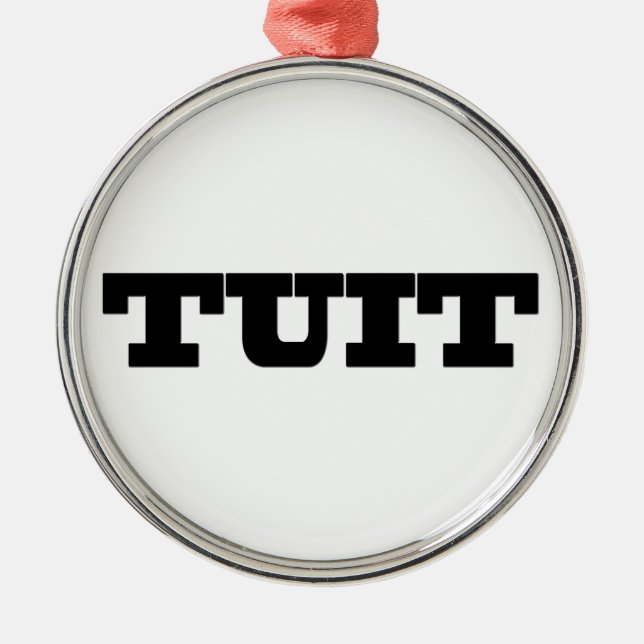 Round Tuit Metal Ornament (Front)